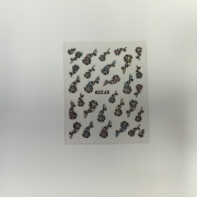 3D sticker farbig schwarz XF 229